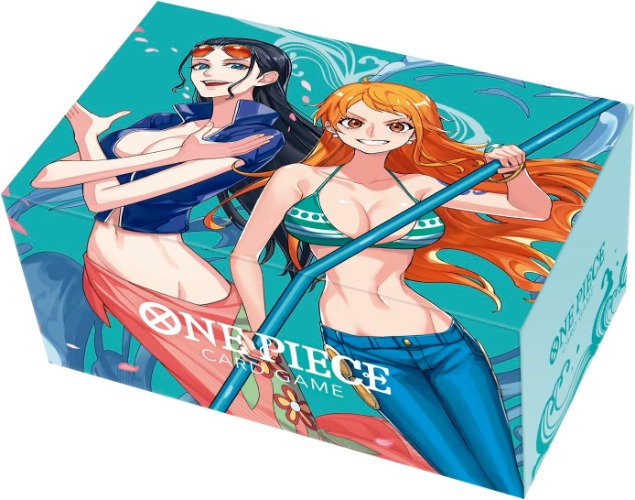One Piece Trading Card Game - Card Storage Box - Nami & Robin (Bandai) - Brand New