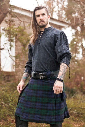 Versatta Tartan Kilt - Black Watch - 23" - XS (30"-34" at belt) [US Pants 26-30]