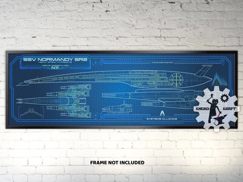 SSV Normandy SR2 - Mass Effect - 36 x 11.75 (Panoramic Print)