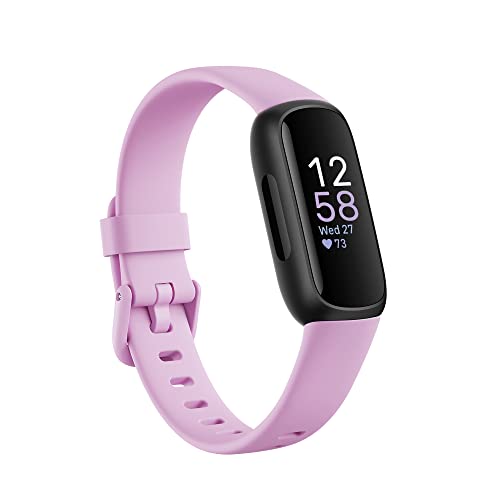 Google Fitbit Inspire 3 Activity Tracker with 6-months Premium Membership Included, up to 10 days battery life and Daily Readiness Score - Black/Lilac Bliss