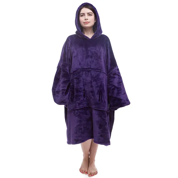 Hoodie Blanket - Medium Purple