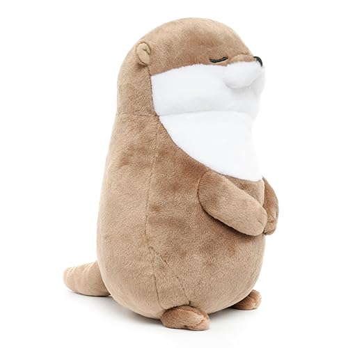 WEIGEDU Otter Stuffed Animals Sleeping Plush Toys with Embroidered Eyes for Boy Girl Kids Birthday Christmas Bedtime Gifts, 12 inches