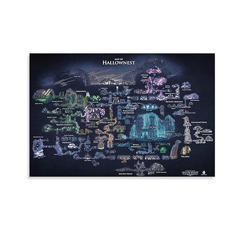 Hollow Knight Map Poster