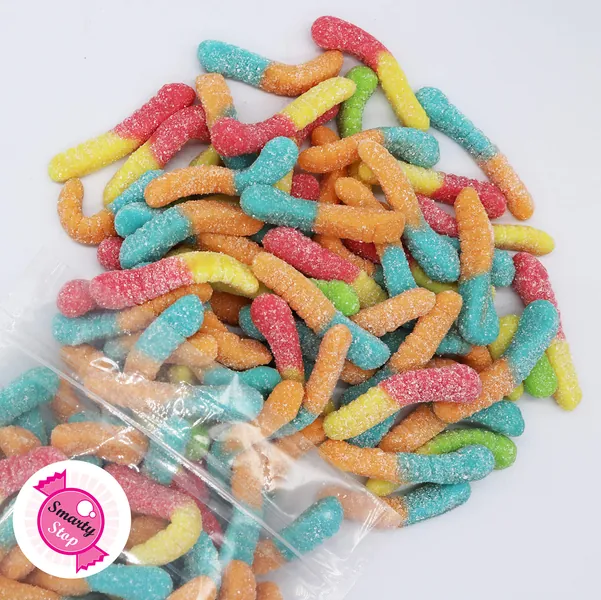 Smarty Stop Gummy Collection (Assorted Sour Worms, 2 LB) - Assorted Sour Worms 2 Pound (Pack of 1)