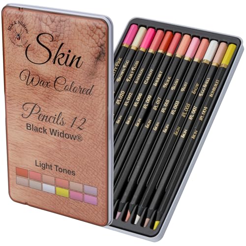 Light Tone Skin Colored Pencils | Portrait Set | Drawing Color Pencil for adults | Skintone Art Supplies | Now With Light Fast Ratings