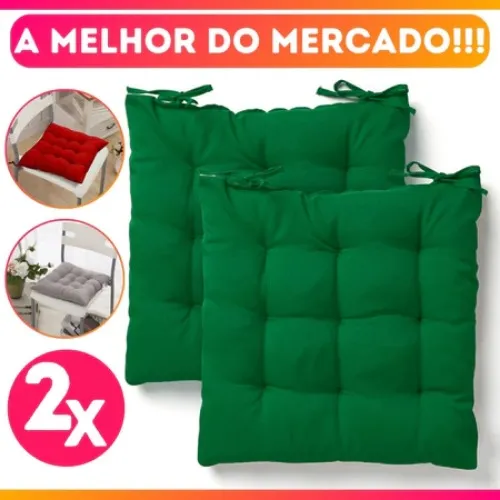 Kit Assento Futon Oxford Liso 40cmx40cm 3 Peças
