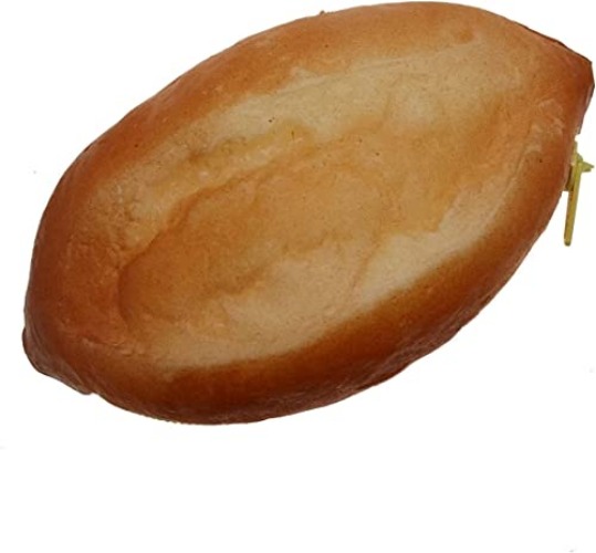 Zippered Cute Bread Silicon Coin Purse Pouch 11cm long