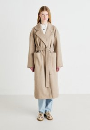 VIPOKA LONG COAT - Klassisk kåpe / frakk - savannah tan melange