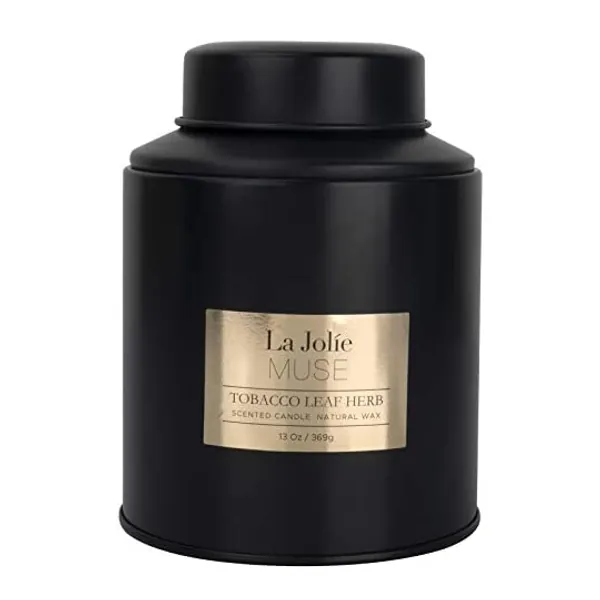 
                            LA JOLIE MUSE Tobacco Vanilla Scented Candle for Men Women, Valentine Gifts, 13oz Large Soy Candle, Birthday Candle Gifts, Nature Candle for Home Scented
                        