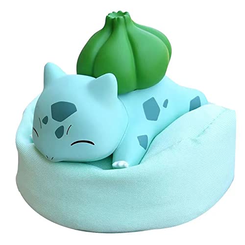 WEIZEW Starry Dream Series Sleeping Bulbasaur Action Figure Desktop and Car Decoration Collection Ornament - E