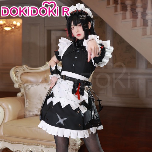 DokiDoki-R Game Zenless Zone Zero Cosplay Ellen Joe Costume Victoria Housekeeping Co. Shark Girl Maid | Costume Only-XL-Order Processing Time Refer to Description Page