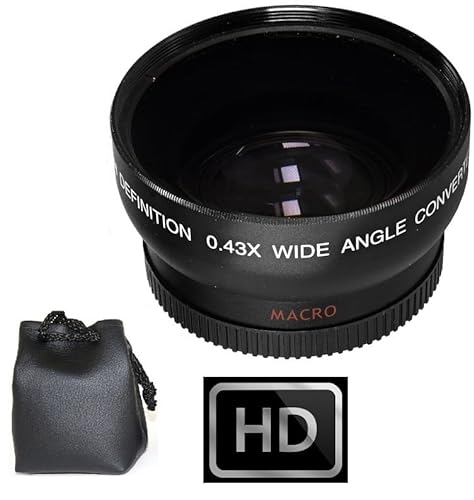 HD Wide Angle Lens with Macro for Panasonic HC-WX970 HC-VX870 HC-V770 HC-WX970M