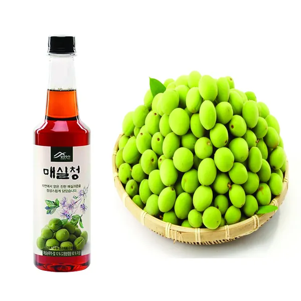 Korean Pure Plum Extract Syrup All Purpose Green Maesil for Cooking Drinking Tea Sweet Healthy Natural Ume Drink by Unha's Asian Snack Box 650g 1.43 lbs / 22.92 oz (1 bottle) 매실청 - 