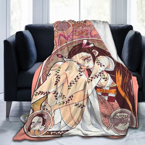 Bunwaft Anime Flannel Blanket, 3D Printing Blanket Super Soft Light Comfortable Bedding Sofa Home Room Decoration Gift Boy Girl 3-80"x60" - 3 80"x60"