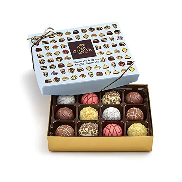 
                            Godiva Chocolatier Assorted Chocolate Truffles Gift Box, Patisserie Dessert Truffles, 12 pc.
                        