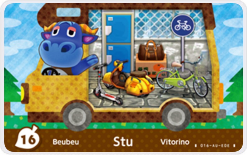 Stu - Villager NFC Card for Animal Crossing New Horizons Amiibo | Default Title