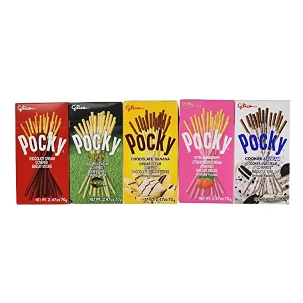 
                            Pocky Biscuit Stick 5 Flavor Variety Pack (Pack of 5)
                        