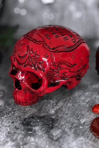 Spirit Board Resin Skull [BLOOD] | One Size / Blood / 100% Resin