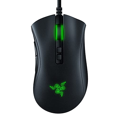 Razer DeathAdder V2 - Wired USB Gaming Mouse with Optical Mouse Switches (Focus+ 20K Optical Sensor, 8 Programmable Buttons, 5 On-Board Memory Profiles, Optical Mouse Switch) Black - DeathAdder V2 - Black