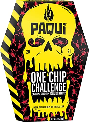 Paqui Carolina Reaper Madness One Chip Challenge Tortilla Chip - Pepper - 0.16 Ounce (Pack of 1)