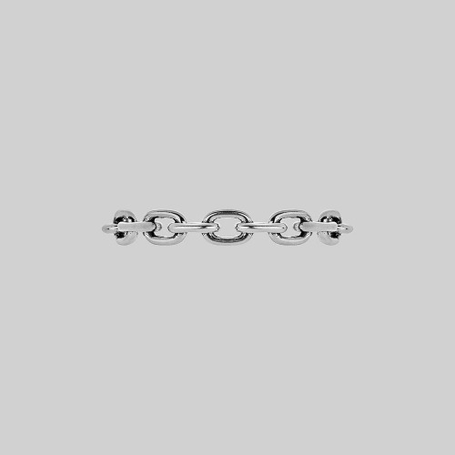 RESOLUTE. Single Chunky Chain Ring - Silver | Silver / XSmall