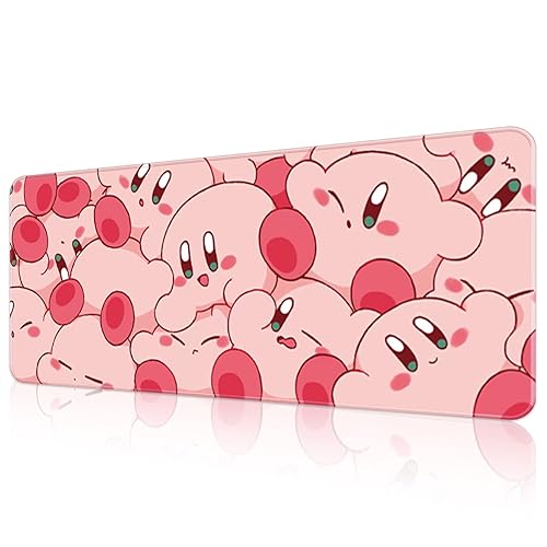 Cute Kawaii Mouse Pad XLarge Size, Japanese Anime Mouse Pad, Kawaii Pink Desk Mat, Kawaii Computer Accessories, Rubber Waterproof Mousepad for Girls - KB