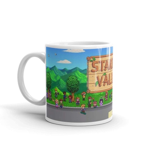 Stardew Valley Bus Mug 11 Oz White Ceramic - 