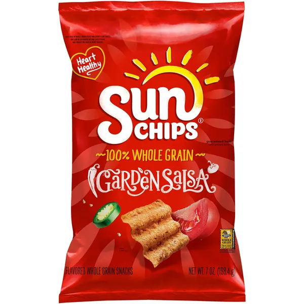 SunChips Garden Salsa Flavored Multigrain Snacks, 7 Ounce - 