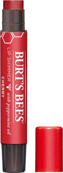 Burt's Bees 100% Natural Moisturizing Lip Shimmer, Cherry - 1 Tube - 1 Count (Pack of 1) Cherry