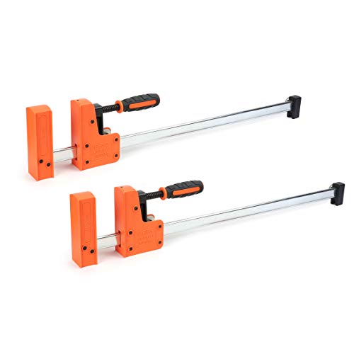 JORGENSEN 24-inch Bar Clamps, 90°Cabinet Master Parallel Jaw Bar Clamp Set, 2-pack - 24"