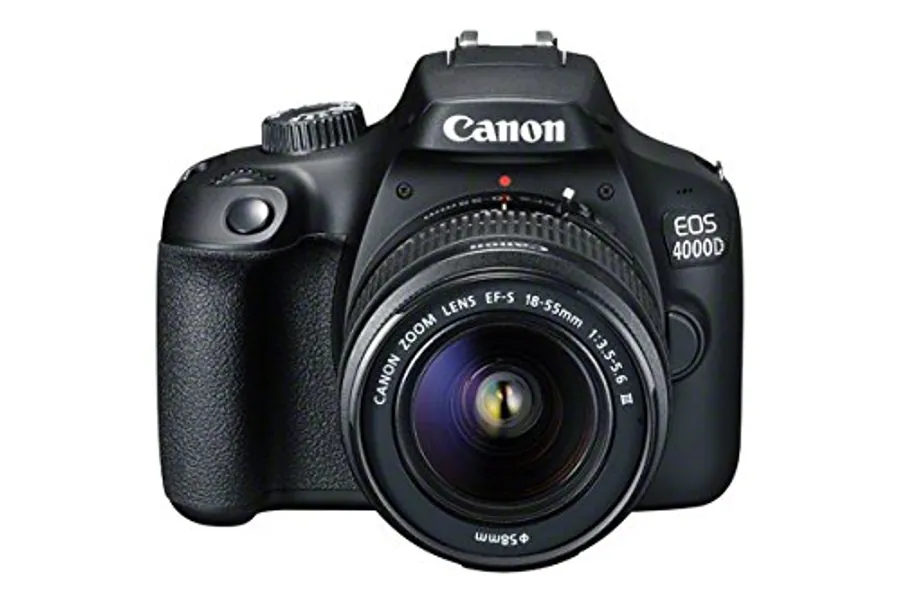 Canon EOS 4000D DSLR Camera and EF-S 18-55 mm f/3.5-5.6 III Lens - Black
