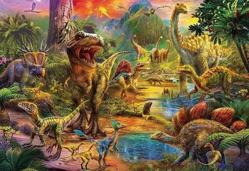 EDUCA Puzzle Územie dinosaurov 1000 dielikov | MALL.SK