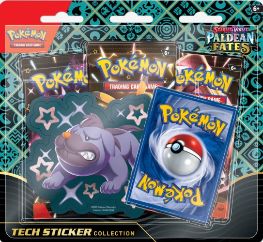 **PRE ORDER** Pokemon SV4.5 Paldean Fates Tech Sticker Collection - Shiny Greavard