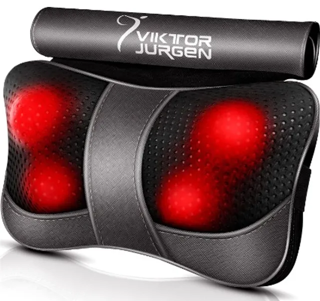 Back Massager Gifts for Valentine's Day/Mother's Day/Father's Day/ New Year, Neck Massager with Heat, Shiatsu Shoulder Massager for Back, Neck, Electric Massage Pillow Relief Back Pain