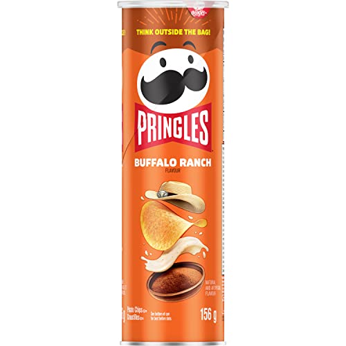 Pringles Buffalo Ranch Chips, 156g - Buffalo Ranch - 156 g (Pack of 1)