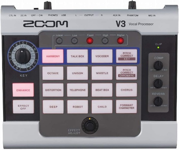 ZOOM V3 Voice Changer, Voice Effect, Game Commentary Live, Audio Interface, Vocal Processor