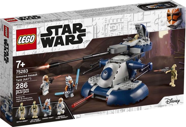 LEGO Star Wars: The Clone Wars Armored Assault Tank (AAT) 75283 Building Kit, Awesome Construction Toy for Kids with Ahsoka Tano Plus Battle Droid LEGO Action Figures, New 2020 (286 Pieces)