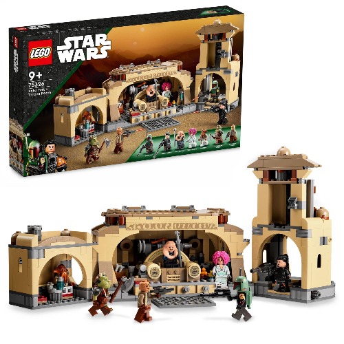 LEGO Star Wars Boba Fett’s Throne Room Buildable Toy for Kids 9 Plus Years Old with Jabba The Hutt's Palace & 7 Minifigures