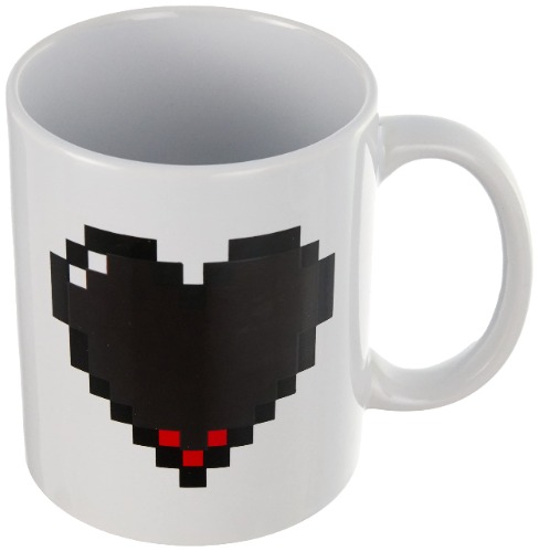 Kikkerland Pixel Heart Morphing Mug - Pixel