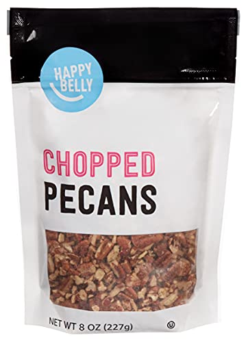 Amazon Brand - Happy Belly Chopped Pecans, 8 Ounce - 8 Ounce (Pack of 1)