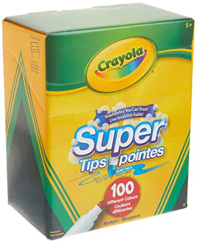 crayola 100 fine tip markers ♡