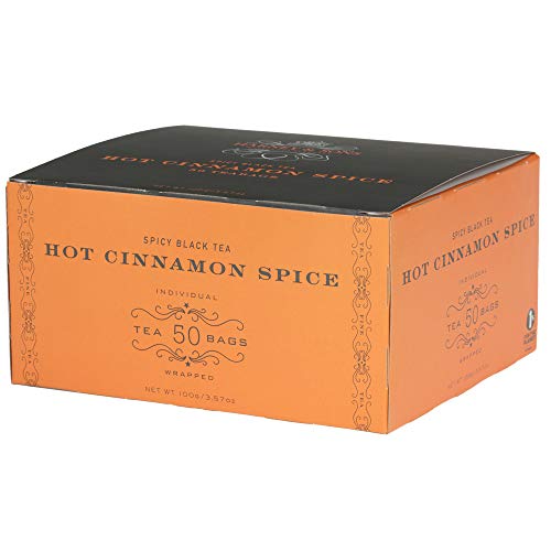 Harney & Sons Hot Cinnamon Spice Tea, 50 Tea Bags - Cinnamon - 50 Count (Pack of 1)