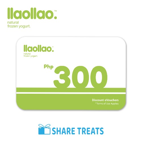 llaollao. P300 Worth Voucher (SMS eVoucher)