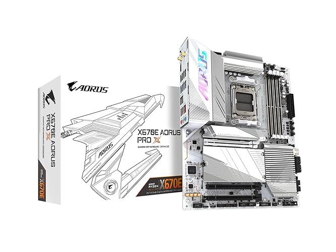 GIGABYTE X670E AORUS PRO X (AM5/ LGA 1718/ AMD/ X670E/ EATX/ 5-Year Warranty/ DDR5/ Quad M.2/ PCIe 5.0/ USB 3.2 Gen2X2 Type-C/WiFi 7/ Intel 2.5GbE LAN/Q-Flash Plus/EZ-Latch Plus/Motherboard) - X670E AORUS PRO X
