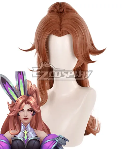 League of Legends LOL Battle Bunny Miss Fortune Brown Cosplay Wig