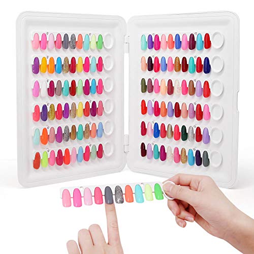 Nail Polish Swatch Book C8 Plastic Nail Color Display Book