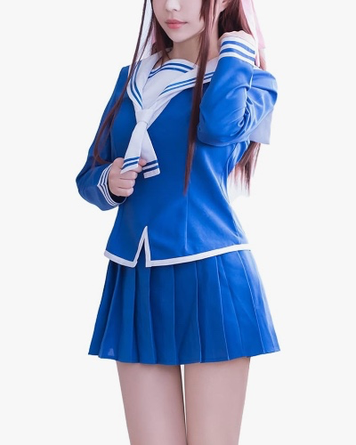 LTAKK Kawaii Sailor Dress Anime Japanese School Girl Uniform Tohru Honda Cosplay Maid Outfit