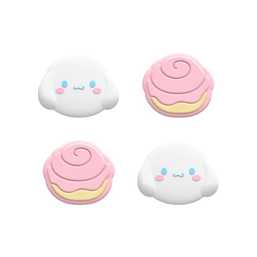 Yocore Switch Thumb Grip Caps,Soft Silicone Thumb Grips,Analog Stick Caps Soft Silicone Joystick Caps for Switch Pro/ PS4 / PS5,4 Pcs- DEG