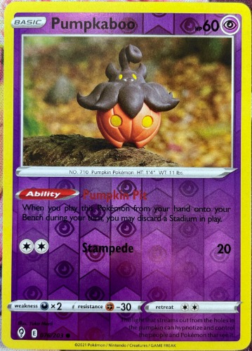 Pumpkaboo Reverse Holo - 76/203