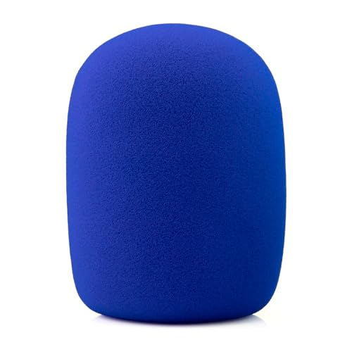 LEFXMOPHY Re20 Pop Filter for Electro-Voice RE20 / RE27/ RE320 Microphone, Blue WS-PL2 Windscreen Replacment for EV RE-20 / RE-27 / RE-320 Mic Foam Cover Asseccories
